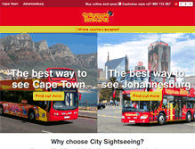 Tablet Screenshot of citysightseeing.co.za